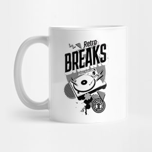 BREAKBEAT - Retro Breaks Turntable (Black/Grey) Mug